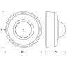STEINEL PD-24 ECO COM1 — surface-mount presence/motion detector (black, IP54)