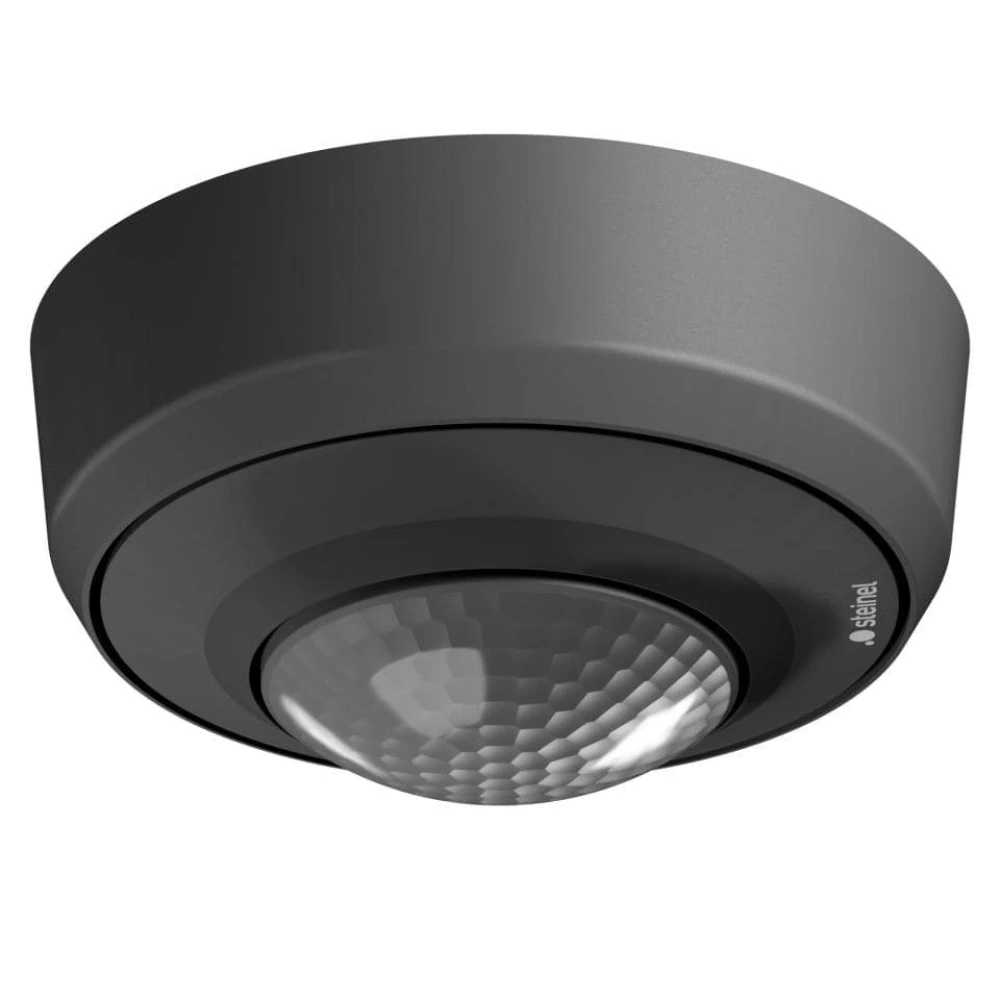 STEINEL PD-8 ECO COM1 — surface-mount presence/motion detector (black, IP54)