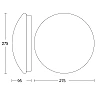 RS 16 LED S Glass, indoor sensor lamp, STEINEL