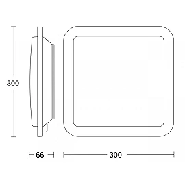 8.8W, LED sensorlampa iekštelpām, RS LED D2, 886Lm, 3-8m sens., STEINEL - 4007841052539