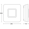 STEINEL RS M1 S — Indoor sensor LED wall/ceiling light, 3000K, 8.8W, 759 lm, IP20