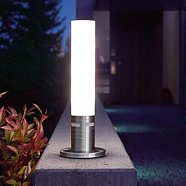 360°, 8m, 8.6W outdoor sensorlight  GL 60 LED st.steel., STEINEL
