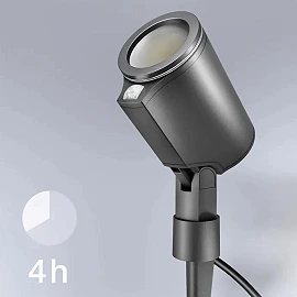 STEINEL Spot Garden SC — Bluetooth PIR garden spike light, 1x GU10, anthracite, IP44, 3000K