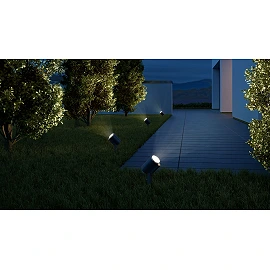 STEINEL Spot Garden — garden spike light, 1x GU10, anthracite, IP44, 3000K