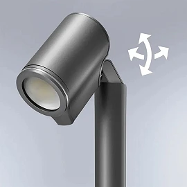 STEINEL Spot Way SC — Bluetooth PIR path light, 1x GU10, anthracite, IP44, 3000K