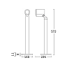 STEINEL Spot Way SC — Bluetooth PIR path light, 1x GU10, anthracite, IP44, 3000K