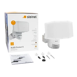 Steinel XLED Protect S LED Outdoor Floodlight with Motion Sensor, 14.3W, 3000K, IP54