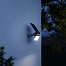 STEINEL XSolar L-S ONE — Solar wall light with PIR sensor, 3000K, IP44 (anthracite)