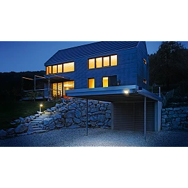 LED sensorprožektors XSolar L-S, PV saules panelis, akumulators, STEINEL