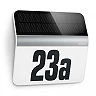 Izgaismots ēkas numurs "XSolar LH-N", saules panelis, akumulators, ner.tērauds/sudrabs, STEINEL