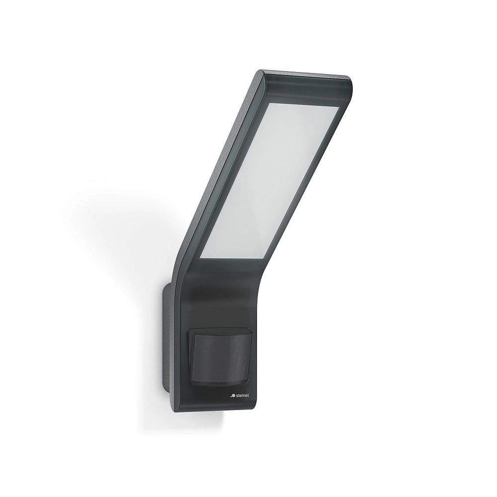 STEINEL XLED slim S outdoor LED sensor floodlight, 7.2 W, 648 lm, 3000 K, anthracite — 012052