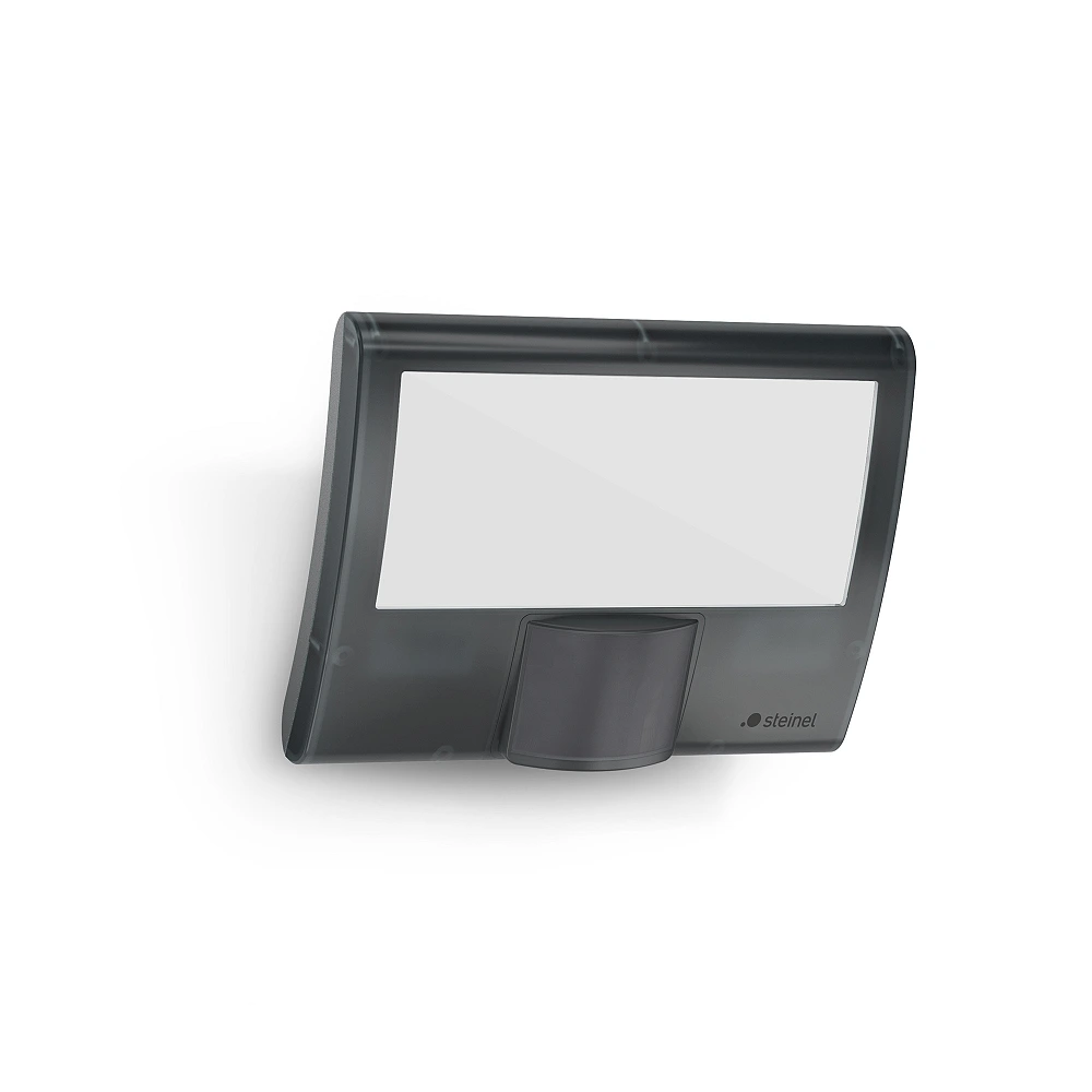 STEINEL XLED curved S āra LED sensorprožektors, 9,3 W, 862 lm, 3000 K, antracīts — 012076