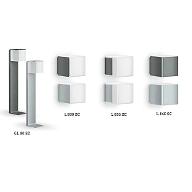 STEINEL L 830 C Cubo outdoor wall light without sensor, Bluetooth, 9.1 W, 493 lm, 3000 K, anthracite — 079253