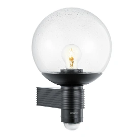 STEINEL L 400 S outdoor wall sensor light, E27, 240°, IP44, black — 611019