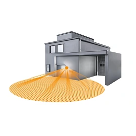 STEINEL L 400 S āra sienas sensorlampa, E27, 240°, IP44, balta — 611118