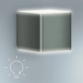STEINEL L 840 SC Cube āra sienas sensorlampa, Bluetooth, 9,1 W, 319 lm, 3000 K, IP44, antracīta — 055530