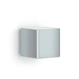 STEINEL L 840 SC Cube outdoor wall sensor light, Bluetooth, 9.1 W, 319 lm, 3000 K, IP44, silver — 055547