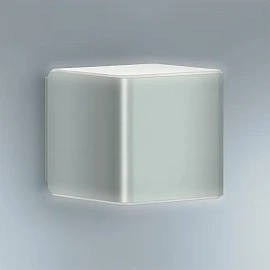 STEINEL L 840 SC Cube outdoor wall sensor light, Bluetooth, 9.1 W, 319 lm, 3000 K, IP44, silver — 055547