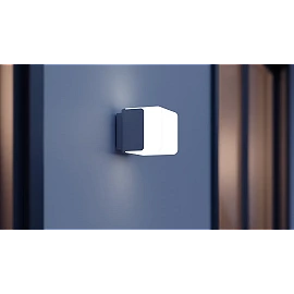 STEINEL L 835 SC Cube outdoor wall sensor light, Bluetooth, 9.1 W, 616 lm, 3000 K, IP44, silver — 055523