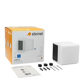 STEINEL L 835 C Cube āra sienas lampa bez sensora, Bluetooth, 9,1 W, 616 lm, 3000 K, IP44, antracīta — 079260