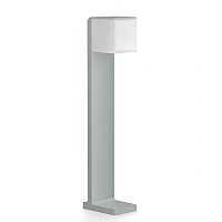 STEINEL GL 80 SC outdoor LED bollard with sensor, Bluetooth, 9.1 W, 650 lm, 3000 K, IP44, silver — 055486