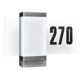 STEINEL L 270 digi SC outdoor wall light with sensor and house-number panel, Bluetooth, 7.8 W, 637 lm, 3000 K, anthracite — 067205