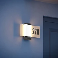 STEINEL L 270 digi SC āra sienas sensorlampa ar mājas numura paneli, Bluetooth, 7,8 W, 637 lm, 3000 K, antracīta — 067205