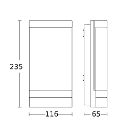 STEINEL L 271 digi C outdoor wall light without sensor, Bluetooth, 6.6 W, 566 lm, 3000 K, anthracite — 068714