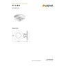 STEINEL PD-24 ECO COM1 UP klātbūtnes sensors, montāžai kārbā, 360°, kustība Ø24 m, balts — 087876