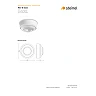 STEINEL PD-8 ECO COM1 AP klātbūtnes sensors, virsapmetuma montāžai, 360°, kustība Ø8 m, balts — 087890