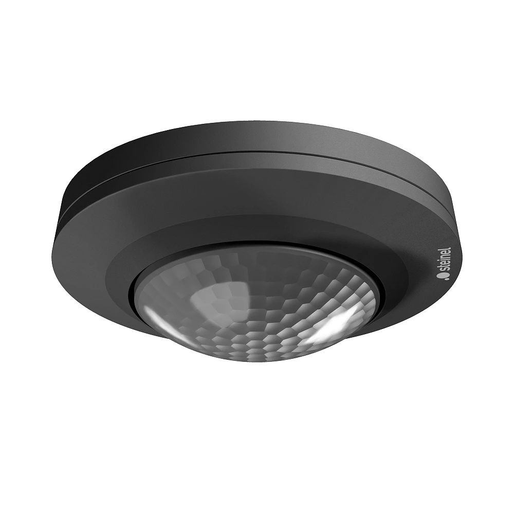 STEINEL PD-8 ECO COM1 UP presence detector, flush-mounted in a box, 360°, motion Ø8 m, black — 087920