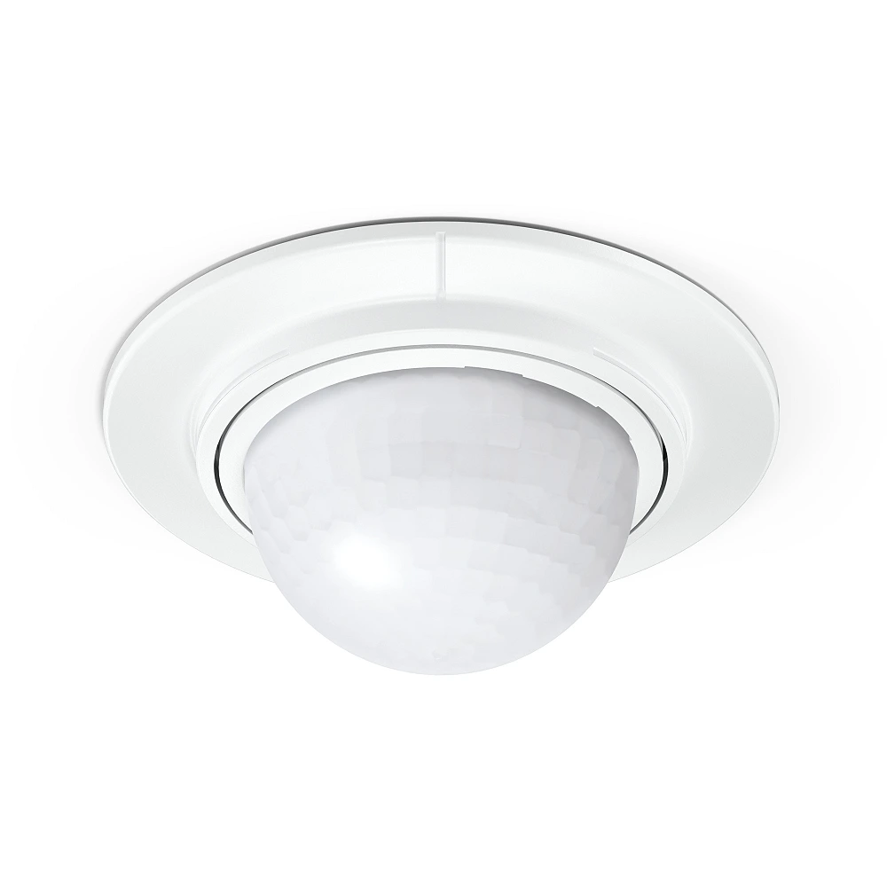 STEINEL IS 360-1 DE recessed ceiling motion detector, 360°, Ø8 m, IP54, white — 032845
