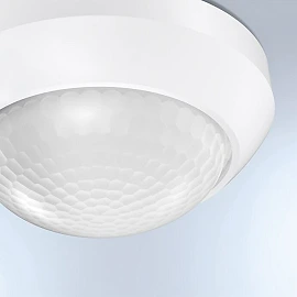 STEINEL IS 2360-3 ECO surface-mounted ceiling motion detector, 360°, Ø24 m, IP54, white — 057770