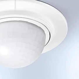 STEINEL IS 360-1 DE recessed ceiling motion detector, 360°, Ø8 m, IP54, white — 032845