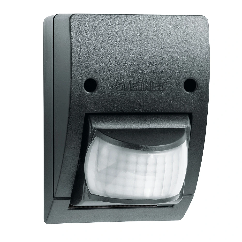 STEINEL IS 2160 ECO sienas kustības sensors, 160°, līdz 12 m, IP54, melns — 605919
