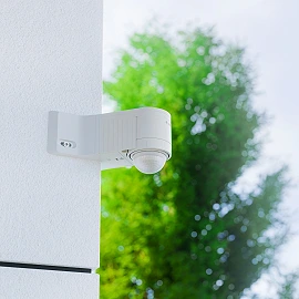 STEINEL IS 240 DUO sienas kustības sensors, 240°, līdz 12 m, IP54, balts — 602819