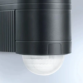 STEINEL IS 240 DUO sienas kustības sensors, 240°, līdz 12 m, IP54, melns — 602710