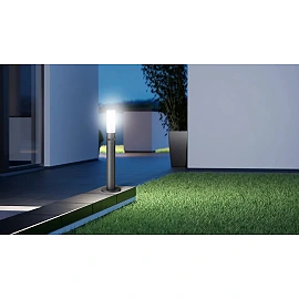 STEINEL GL 65 S dārza LED stabiņš ar sensoru, 8,7 W, 575 lm, 3000 K, IP44, antracīts — 069476