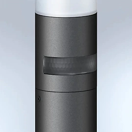 STEINEL GL 65 S dārza LED stabiņš ar sensoru, 8,7 W, 575 lm, 3000 K, IP44, antracīts — 069476