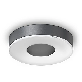STEINEL RS 200 C iekštelpu LED plafons bez sensora, Bluetooth, 17,1 W, 1165 lm, 3000 K, antracīts — 078775