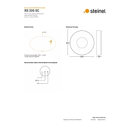 STEINEL RS 200 SC iekštelpu LED sensorplafons, Bluetooth, 17,1 W, 1165 lm, 3000 K, antracīts — 078782