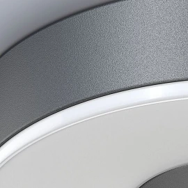 STEINEL RS 200 C iekštelpu LED plafons bez sensora, Bluetooth, 17,1 W, 1165 lm, 3000 K, antracīts — 078775