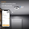 STEINEL RS 200 C iekštelpu LED plafons bez sensora, Bluetooth, 17,1 W, 1165 lm, 3000 K, antracīts — 078775