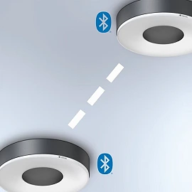STEINEL RS 200 C iekštelpu LED plafons bez sensora, Bluetooth, 17,1 W, 1165 lm, 3000 K, antracīts — 078775