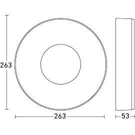 STEINEL RS 200 C iekštelpu LED plafons bez sensora, Bluetooth, 17,1 W, 1165 lm, 3000 K, antracīts — 078775