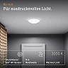 STEINEL RS 16 S Glass iekštelpu LED sensorplafons, 9,3 W, 918 lm, 3000 K, balts — 035105
