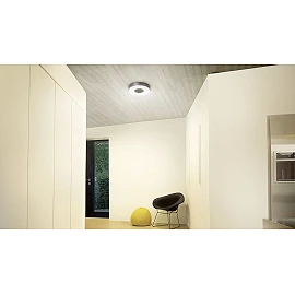 STEINEL RS 200 C iekštelpu LED plafons bez sensora, Bluetooth, 17,1 W, 1165 lm, 3000 K, antracīts — 078775