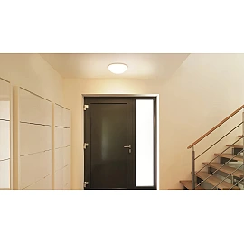 STEINEL RS 16 S PMMA indoor LED sensor ceiling light, 9.5 W, 958 lm, 4000 K, white — 008383