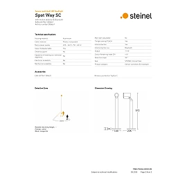 STEINEL Spot Way SC āra gaismas stabiņš ar PIR sensoru un Bluetooth, GU10, 3000 K, antracīts — 058661