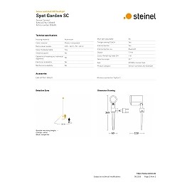STEINEL Spot Garden SC dārza prožektors ar PIR sensoru un Bluetooth, GU10, 3000 K, antracīts — 058685